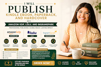 publish kindle ebook paperback hardcover for amazon KDP lulu and ingramspark