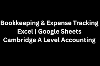do bookkeeping and expense tracking in excel or google sheets