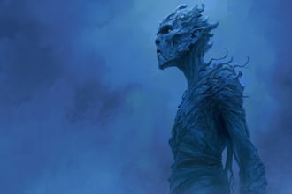 create the horror illustration or horror background art