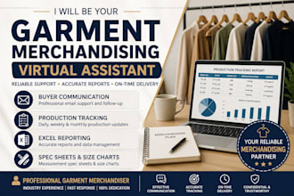provide garment merchandising and production support