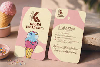 design a professional modern visiting card for your business
