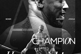 design a bold sports poster for your team, event, or athlete