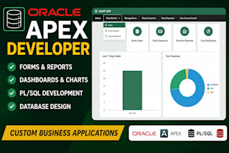 develop oracle apex applications, forms, reports, and pl sql solutions