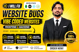 fix frontend backend bugs in your vibe coded website