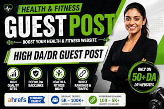 publish health and fitness guest posts on high da websites