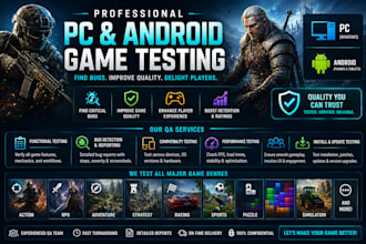 be your game tester and ensure a smooth bug free launch