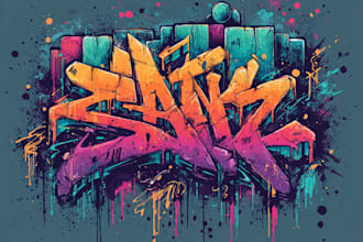 design custom graffiti lettering and logo art