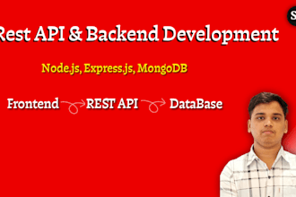 develop rest API, backend, and API integrations with nodejs