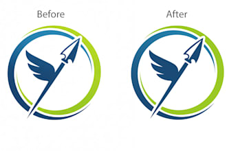do professional vector tracing, convert png to svg, and recreate logo