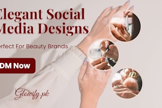 design beauty salon and skincare social media posts