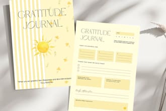 create a beautiful printable gratitude journal