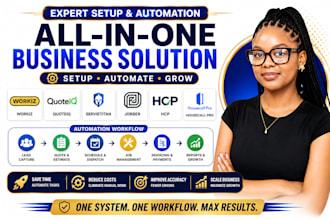 setup workiz quoteiq servietitan jobber hcp housecall pro automation workflow