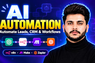 build ai automation workflows with zapier makecom and n8n
