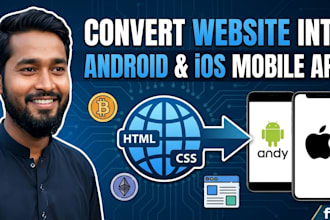 convert website into android and IOS mobile app