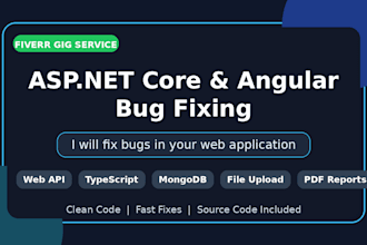 fix aspnet core angular mongodb and sql bugs