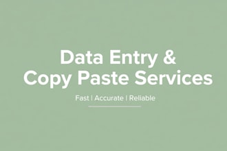 do data entry, web research, and copy paste tasks