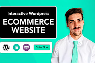 design an interactive ecommerce wordpress website