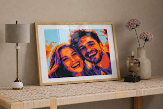 digital portrait from photo