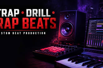 produce a professional trap, rap, or drill beat