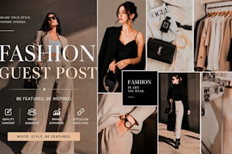do fashion backlinks on fashion and lifestyle website for style and beauty blogs