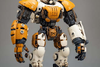 create custom mecha robot art for you