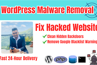 remove malware and fix hacked wordpress website security