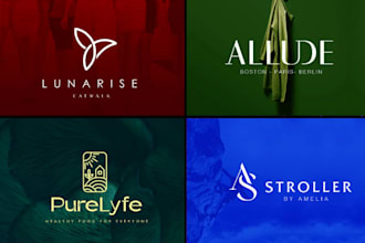 create extremely modern minimalist vibrant luxury business logo design