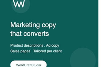 write high converting marketing copy and product descriptions