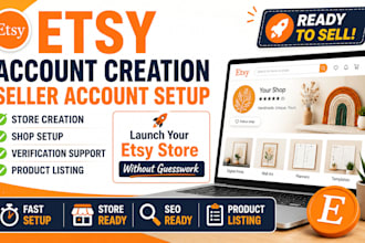 open a verified etsy seller account, etsy account creation and store setup
