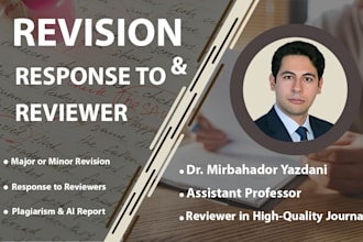 revise your isi scopus manuscript and prepare a perfect response to reviewers