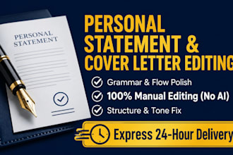 edit and proofread your personal statement