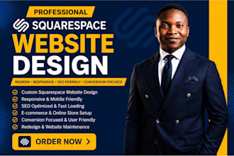 build squarespace website fix update squarespace redesign squarespace website
