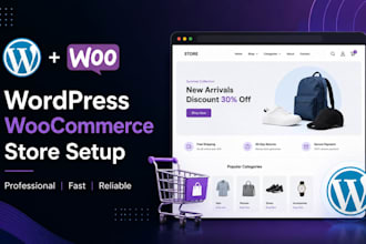 wordpress woocommerce online store setup and design