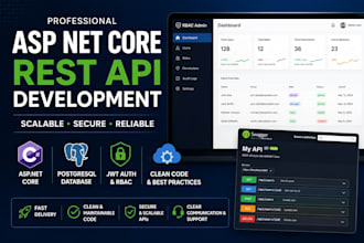 build rest apis using asp net web API and postgresql