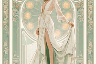 draw anything in art nouveau style
