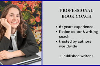 be your book writing coach and mentor