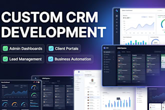 build a custom CRM admin dashboard or internal business tool