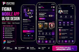 design figma wireframe and modern UI UX for mobile app