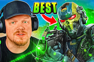 do a professional cod warzone 3d gaming thumbnail