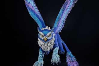 build minecraft sculptures and organic structures