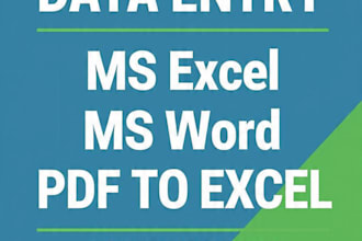 do fast accurate data entry in ms excel and word