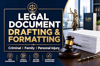 draft organized and format legal document case files