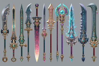 draw your weapon concept art in awesome details
