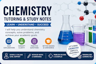 create chemistry notes and study guides