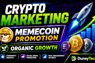 do crypto marketing and promote your memecoin project organically