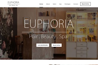 design wix medspa website wix salon website wix spa website wix beauty website