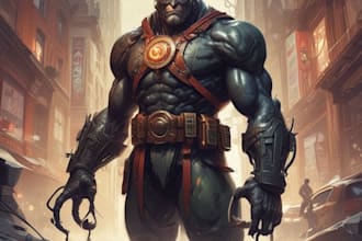 comic book illustration with comic book illustrator