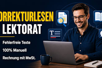 proessionally proofread and edit your german text