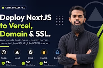 deploy nextjs to vercel and connect your custom domain with ssl