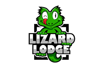 design awesome lizard homes gardens logo
